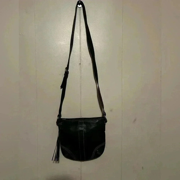 Vintage Coach Soho Style Crossbody Soft Leather Black Bag EUC - Picture 2 of 11